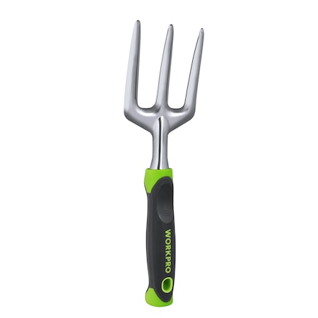 Prime-Line WORKPRO W153005 Garden and Flowerbed Hand Fork, Heavy Duty Cast-Aluminum Single Pack W153005